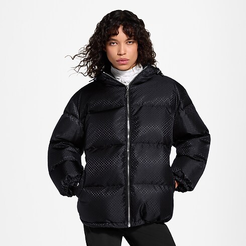 Belt Detail Nanogram Puffer Jacket back view