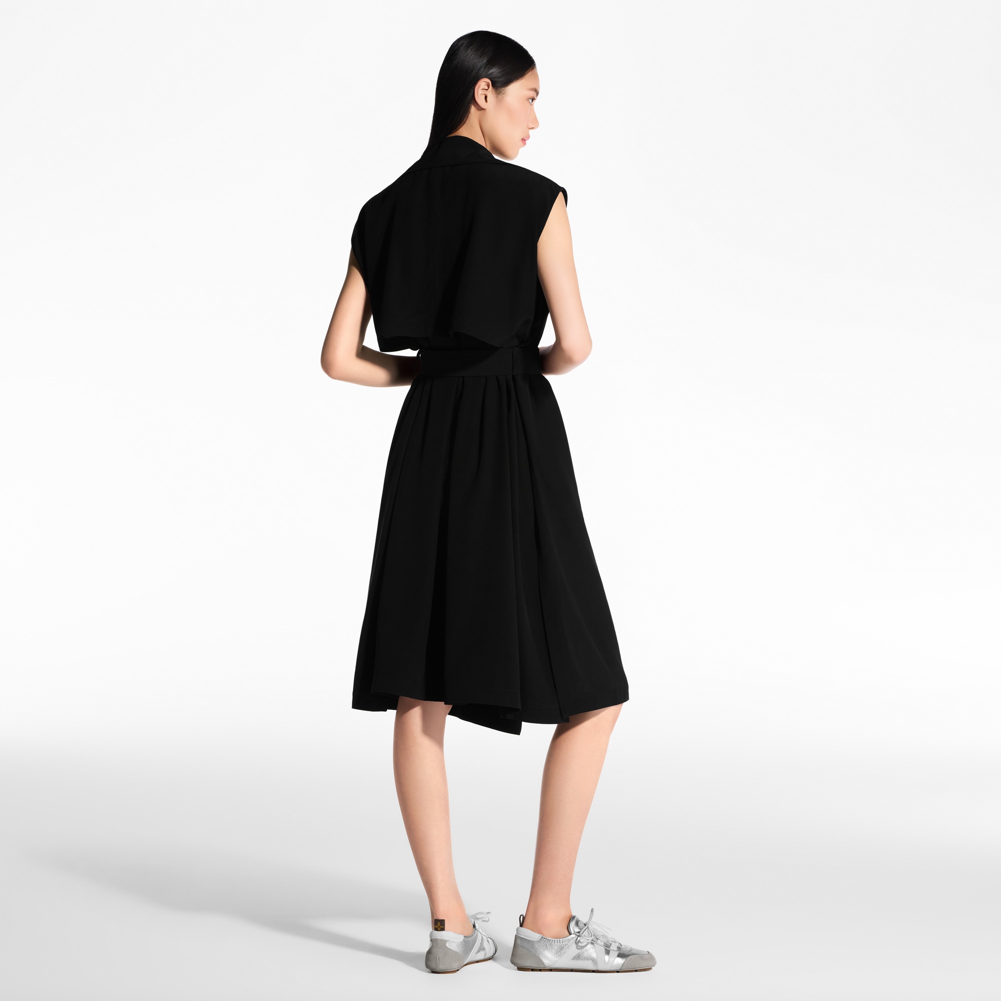 Belted Double-Breasted Dress  in Women
