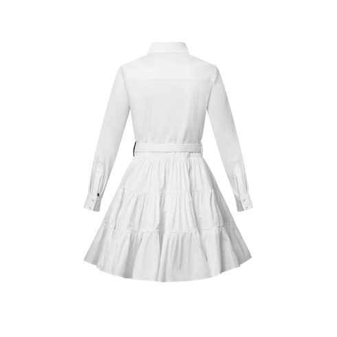 Belted Tiered Shirt Dress in Women's Ready-to-Wear Dresses collections by Louis Vuitton (Product zoom)