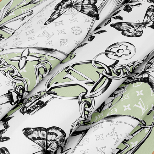 Blooming Monogram Square 90 S00 in Women's Accessories Silk Squares and Bandeaux collections by Louis Vuitton (Product zoom)