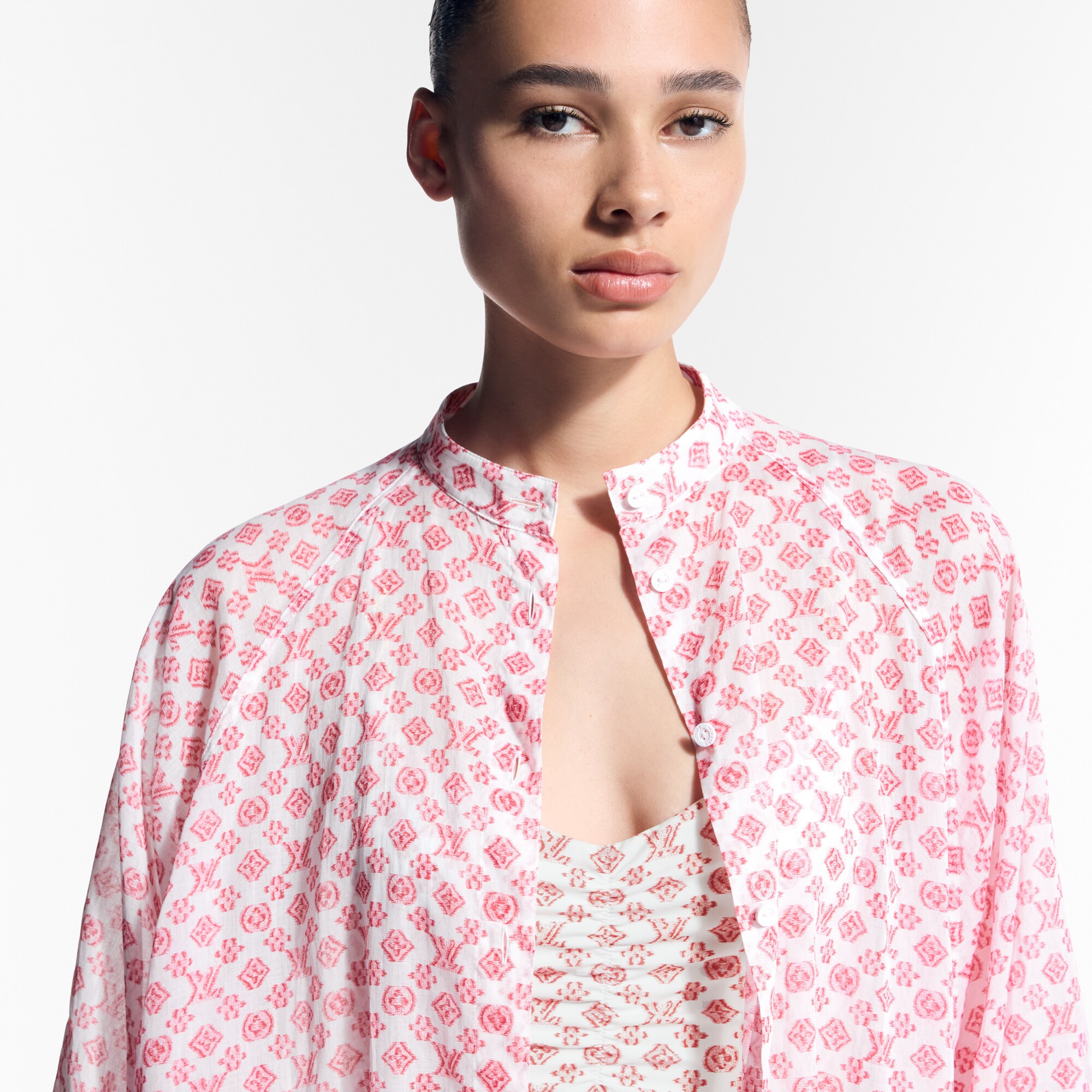 Blurry Monogram Batwing Dress  in Women