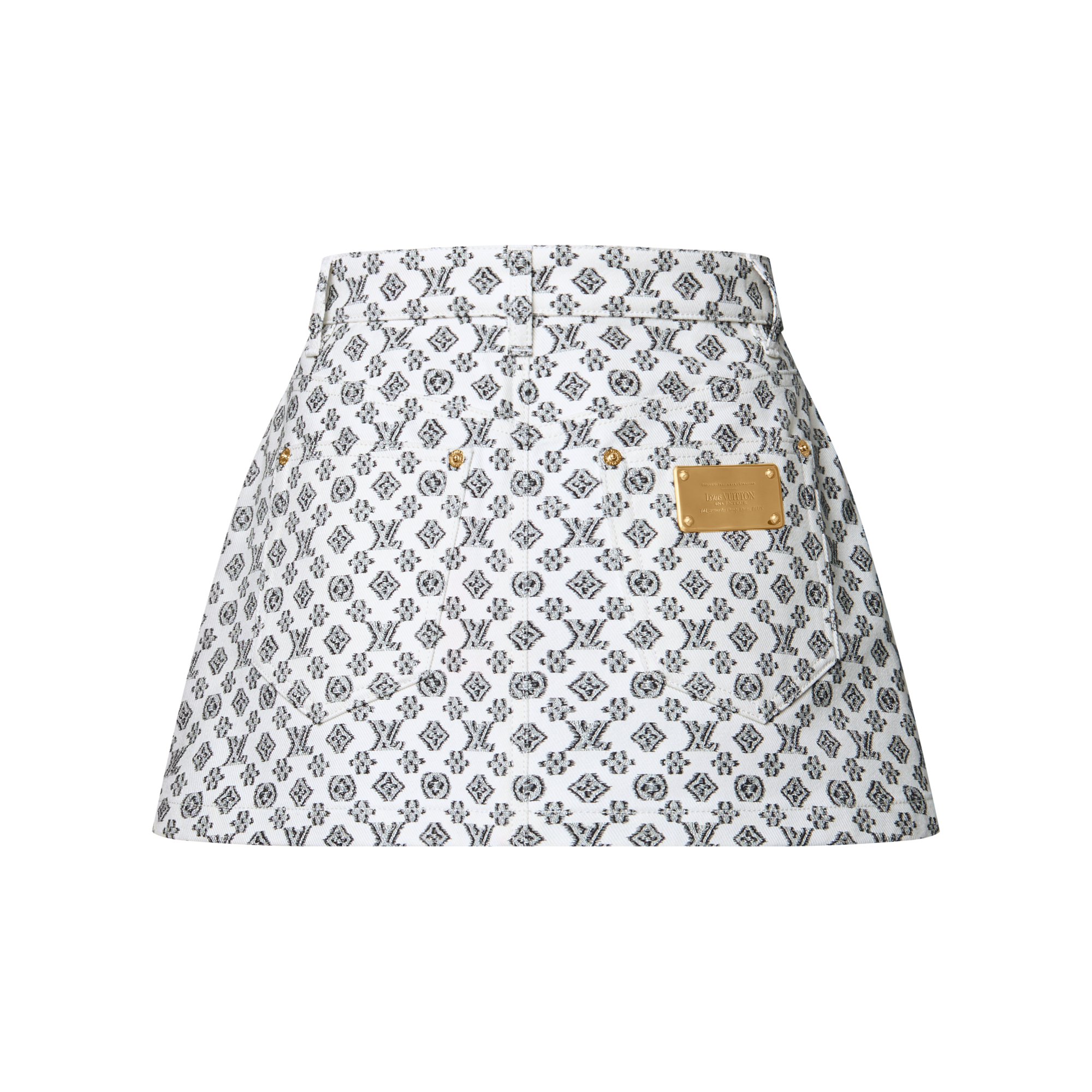 Blurry Monogram Mini Skirt  in Women