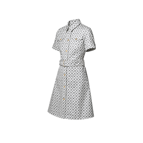 Blurry Monogram Shirt Dress in Women's Ready-to-Wear Dresses collections by Louis Vuitton (Product zoom)