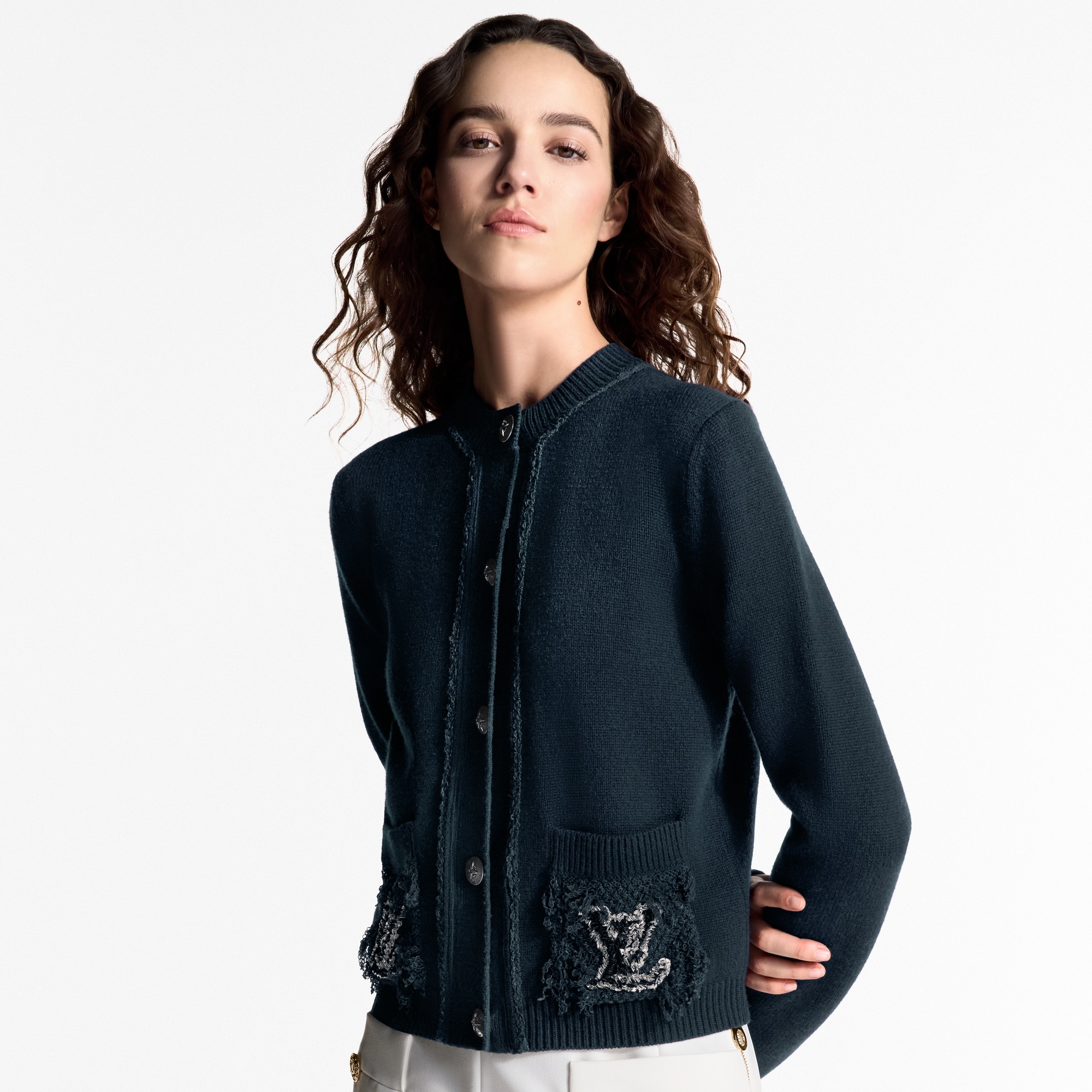 Bouclé Pocket Cardigan  in Women