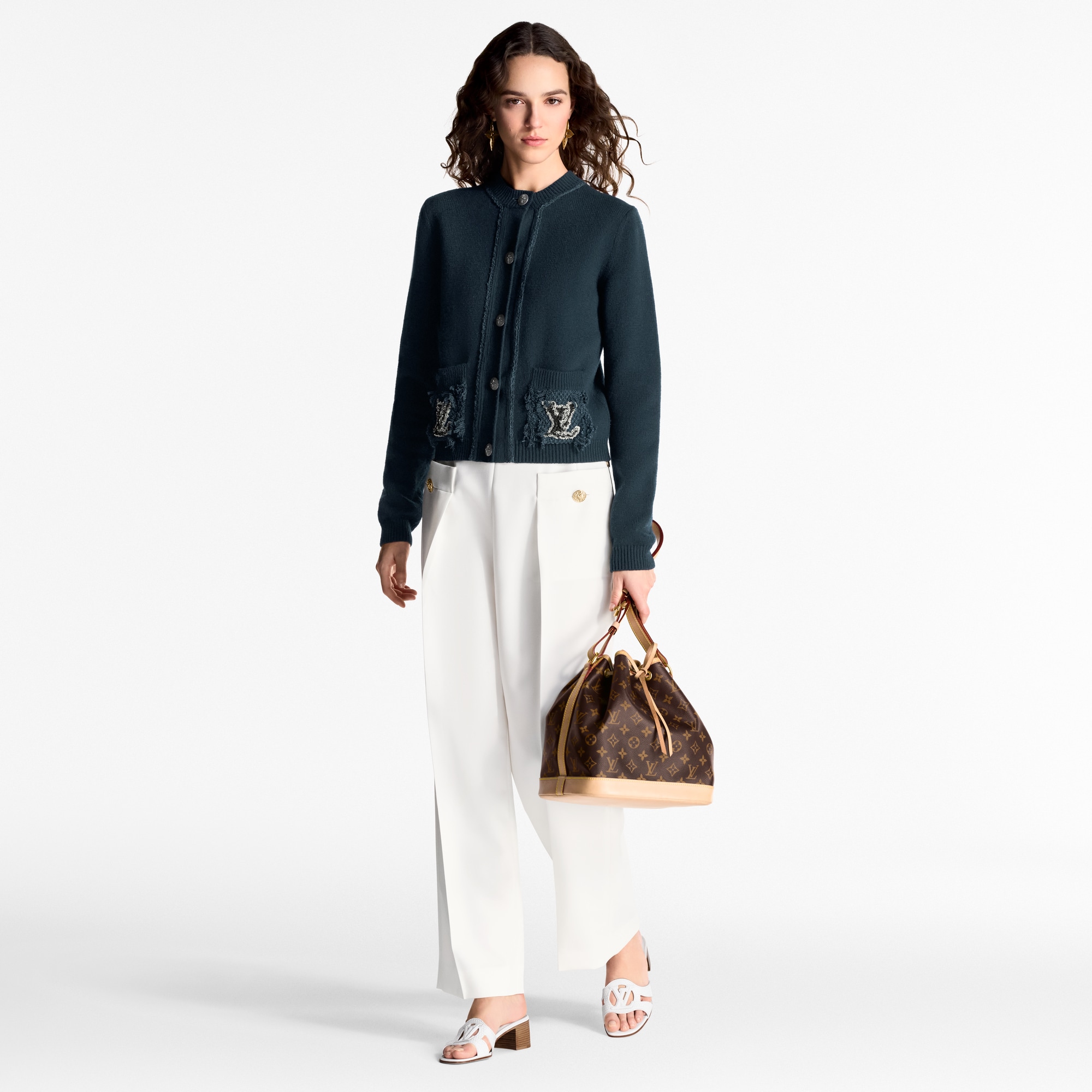 Bouclé Pocket Cardigan  in Women