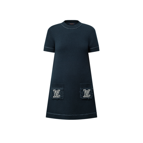 Bouclé Pocket Knit Dress in Women's Ready-to-Wear Dresses collections by Louis Vuitton (Product zoom)