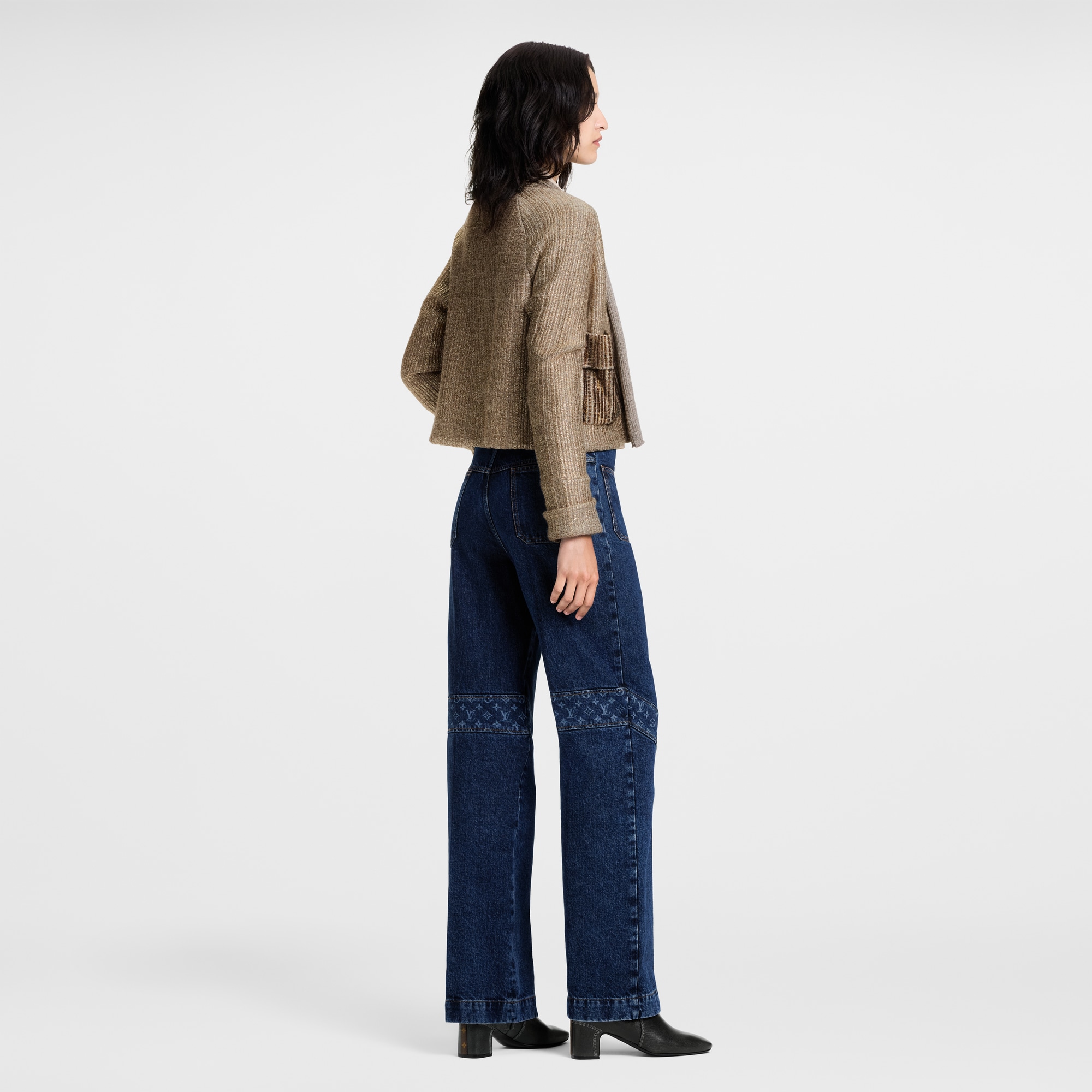 Boxy Glitter Knit Cardigan  in Women