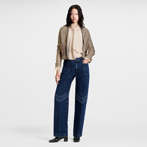 Boxy Glitter Knit Cardigan in Women's Ready-to-Wear Knitwear collections by Louis Vuitton (Product zoom)