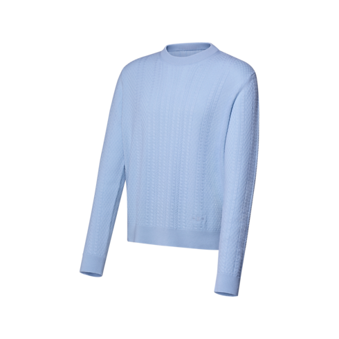 Cable Knit Wool-Cashmere Crewneck in Men's Ready-to-Wear All Ready-to-Wear collections by Louis Vuitton (Product zoom)