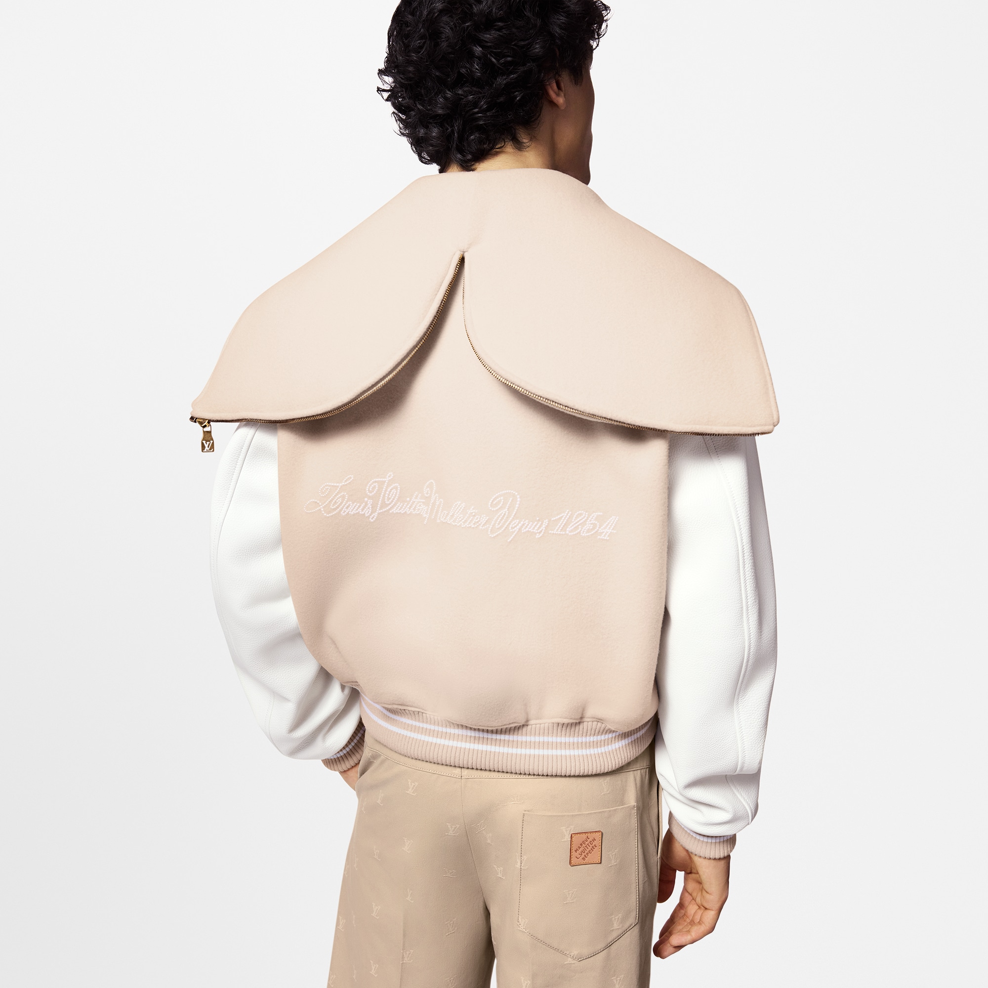 Calfskin Sailor Varsity  Jacket  in Men