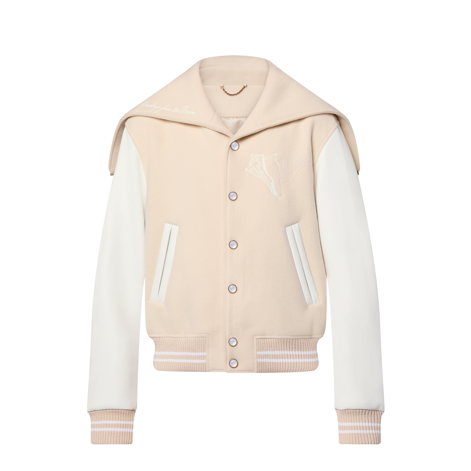Calfskin Sailor Varsity  Jacket  in Men