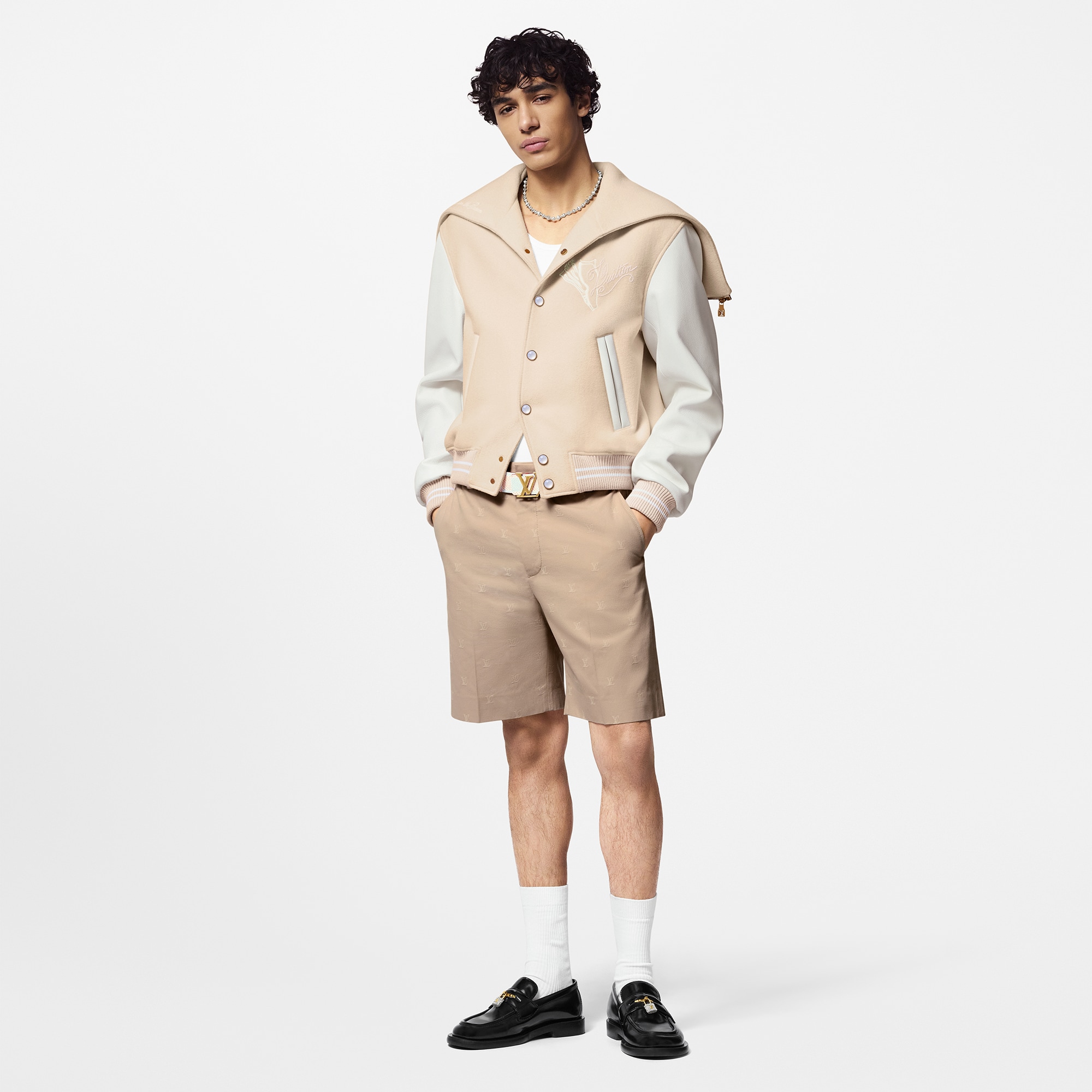 Calfskin Sailor Varsity  Jacket  in Men