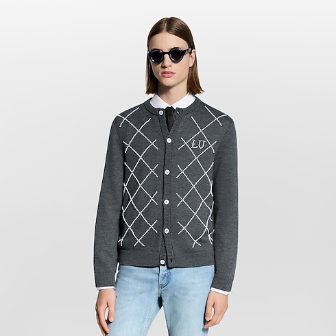 Cardigan With Pearly Embroidery in Men's Ready-to-Wear All Ready-to-Wear collections by Louis Vuitton (Product zoom)
