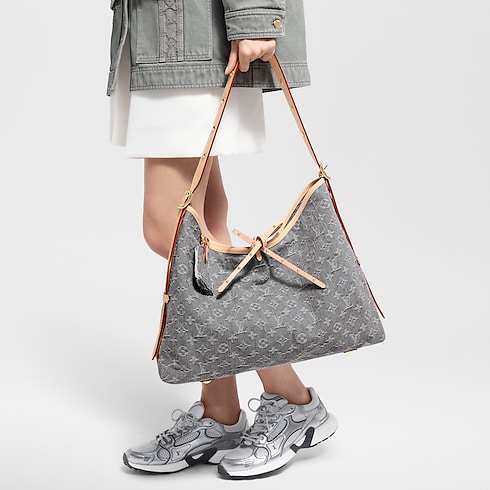 CarryAll MM Monogram Denim in Women's Handbags Handbags collections by Louis Vuitton (Product zoom)