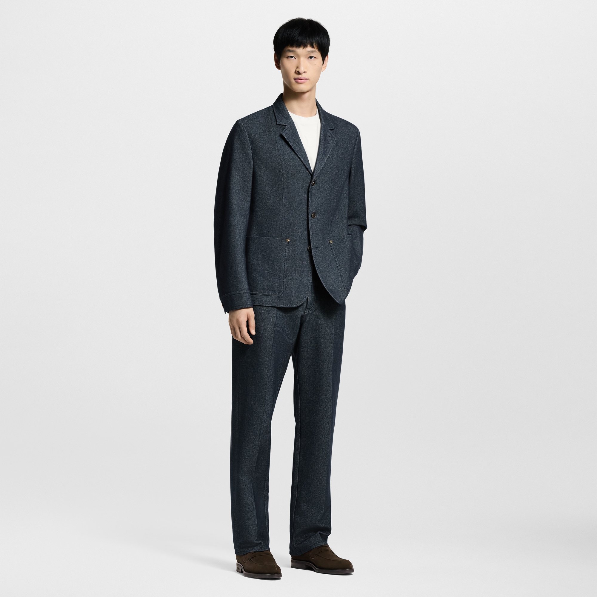 Cashmere Blend Formal Denim Pants  in Men