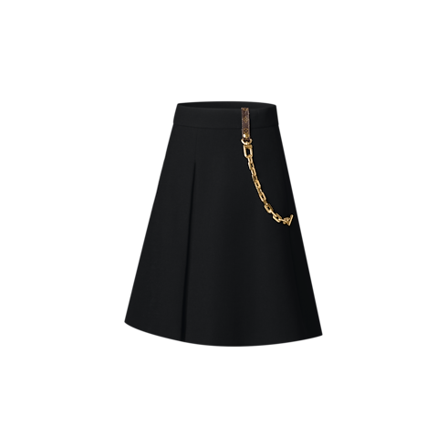 Chain Detail A-Line Mini Skirt in Women's Ready-to-Wear Skirts and Shorts collections by Louis Vuitton (Product zoom)