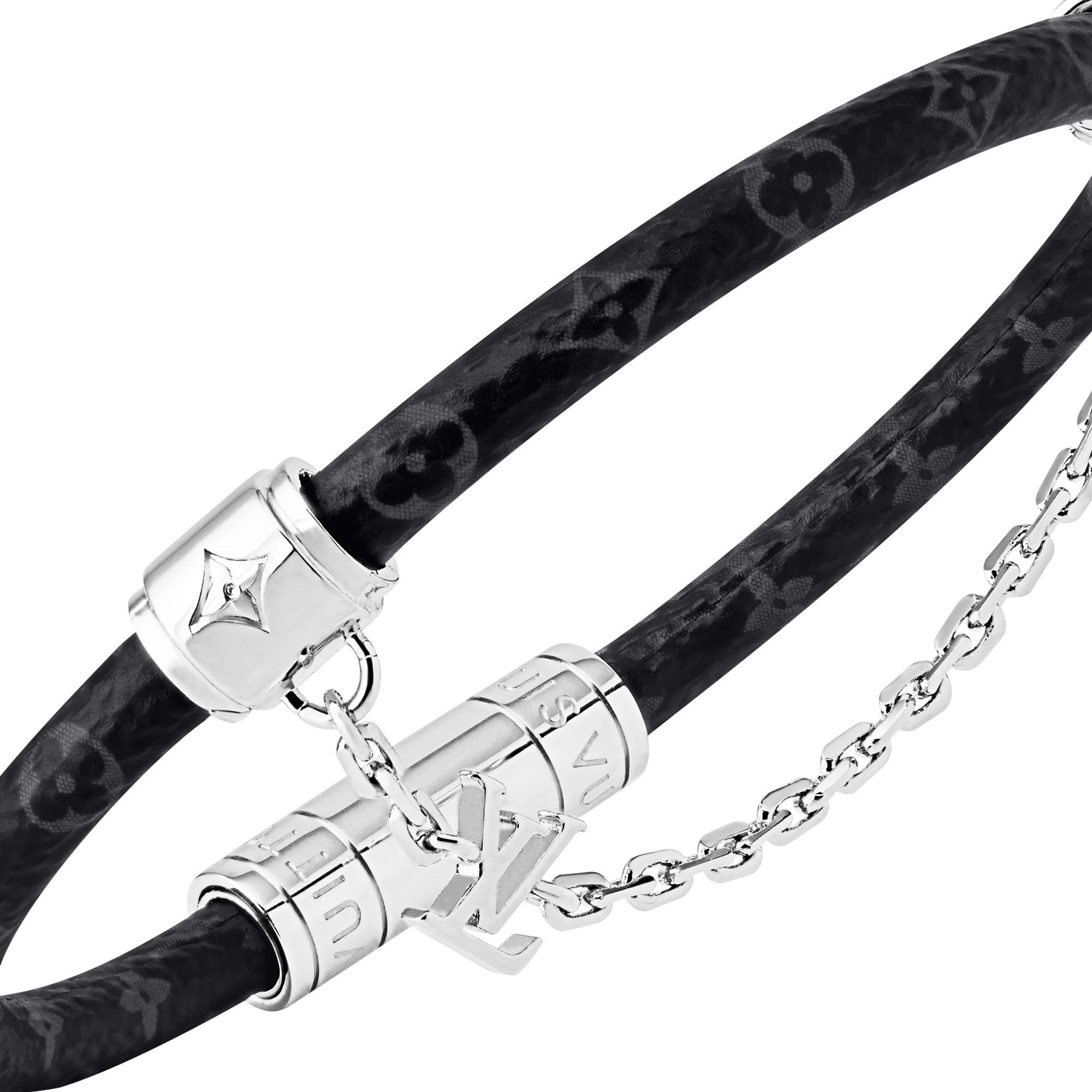 Chain It Bracelet Monogram Eclipse Canvas in Men