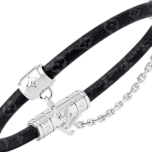 Chain It Bracelet Monogram Eclipse Canvas in Men's Fashion Jewelry Bracelets collections by Louis Vuitton (Product zoom)