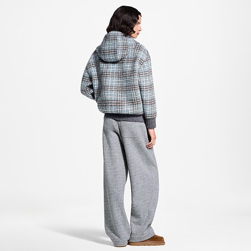 Check Tweed Zip-Up Jacket in Women's Ready-to-Wear Coats and Jackets collections by Louis Vuitton (Product zoom)