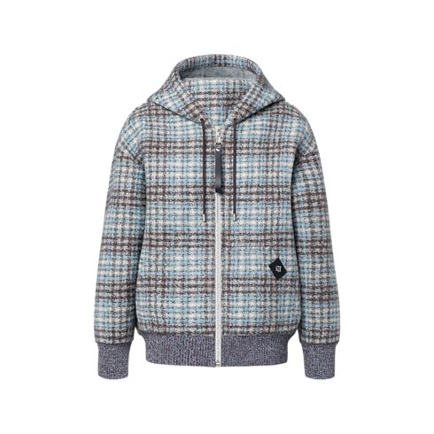 Check Tweed Zip-Up Jacket in Women's Ready-to-Wear Coats and Jackets collections by Louis Vuitton (Product zoom)