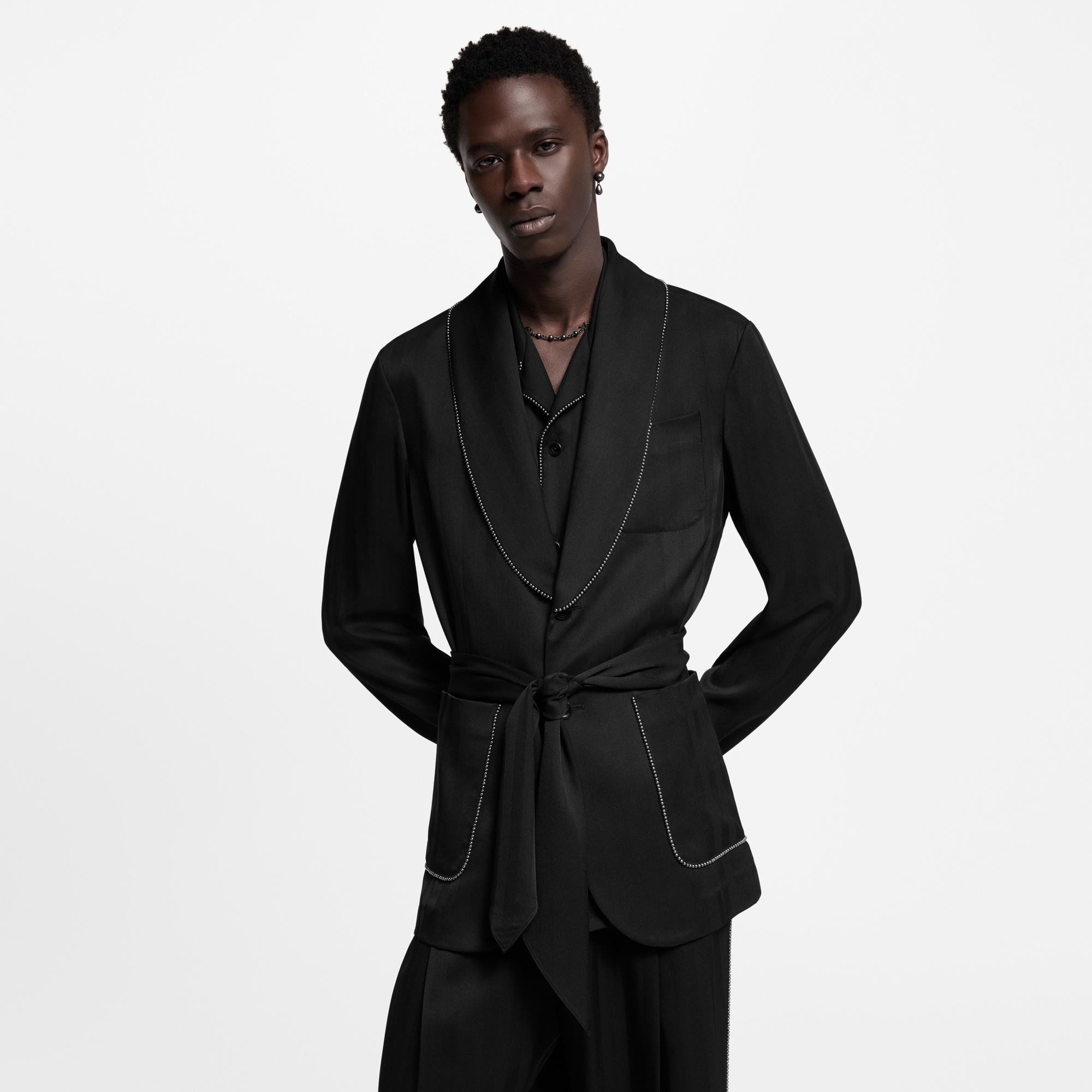 Chic Silk Pajama Jacket  in Men