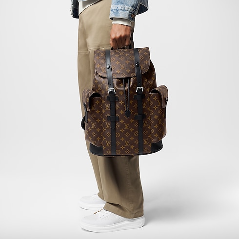 Christopher MM Backpack Monogram Macassar Canvas in Men's Travel All Luggage and Accessories collections by Louis Vuitton (Product zoom)