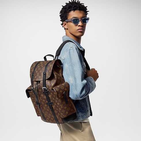 Christopher MM Backpack Monogram Macassar Canvas in Men's Travel All Luggage and Accessories collections by Louis Vuitton (Product zoom)