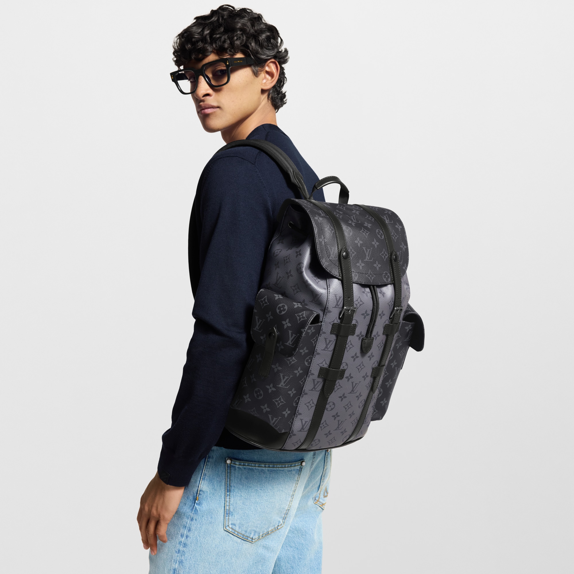 Christopher MM Backpack Monogram Eclipse in Men