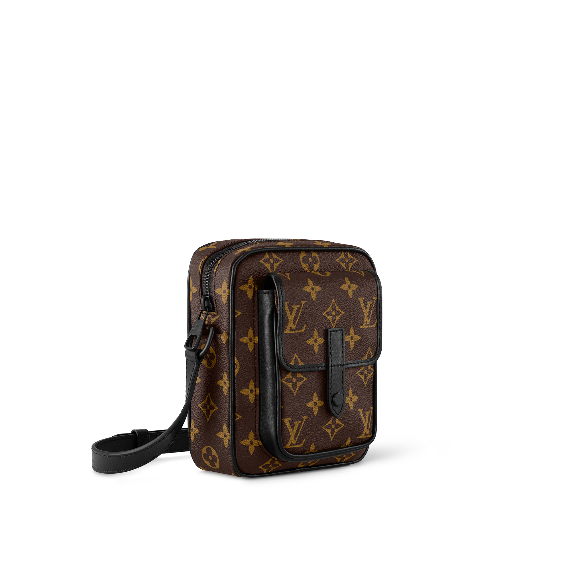 Christopher Wearable Wallet Monogram Macassar Canvas in Men