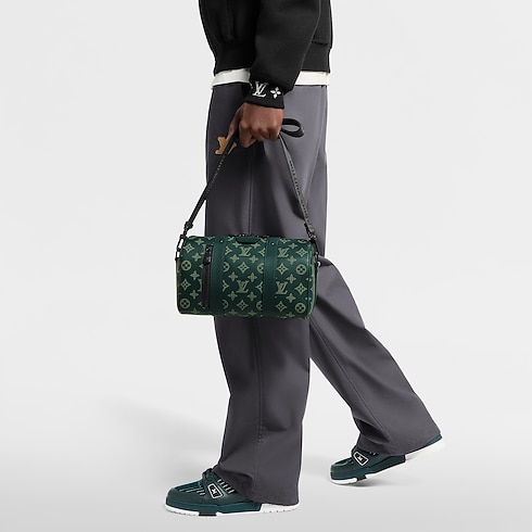 City Keepall Monogram Shadow Leather in Bags and Small Leather Goods's Men Bags LV Icons collections by Louis Vuitton (Product zoom)