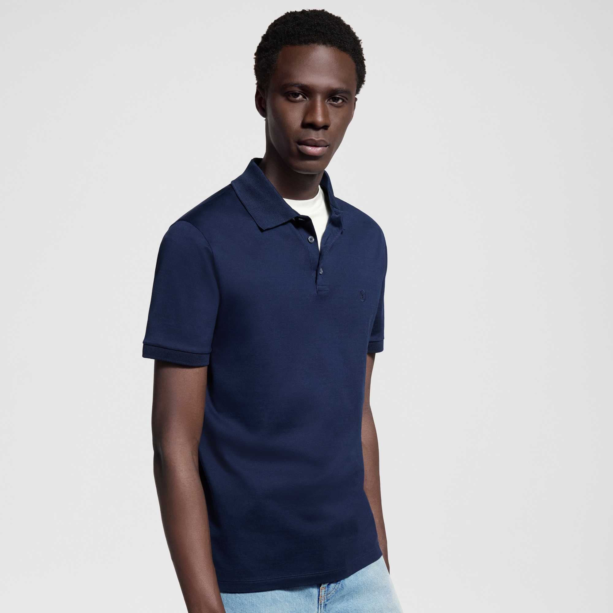 Classic Short-Sleeved Piqué Polo  in Men