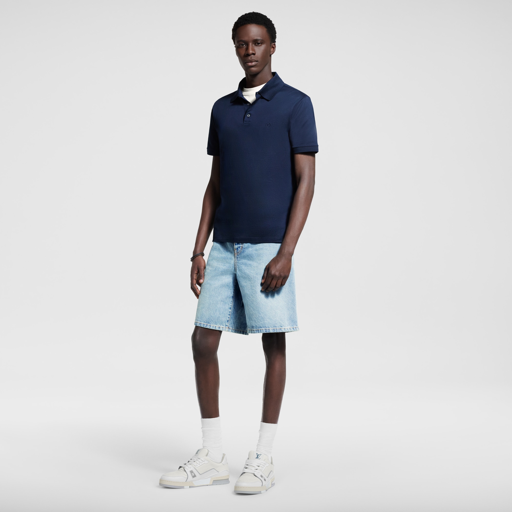 Classic Short-Sleeved Piqué Polo  in Men