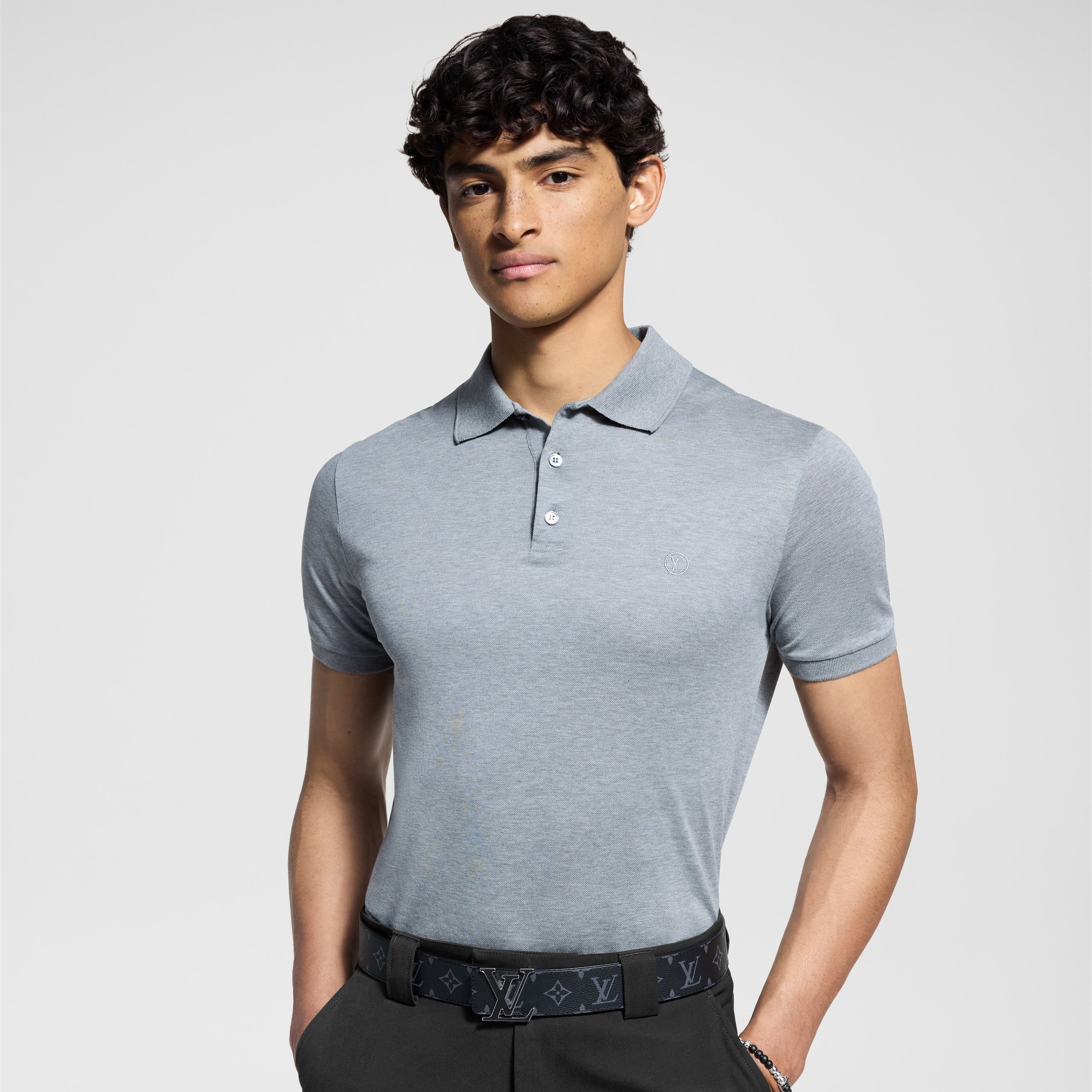 Classic Short-Sleeved Piqué Polo  in Men