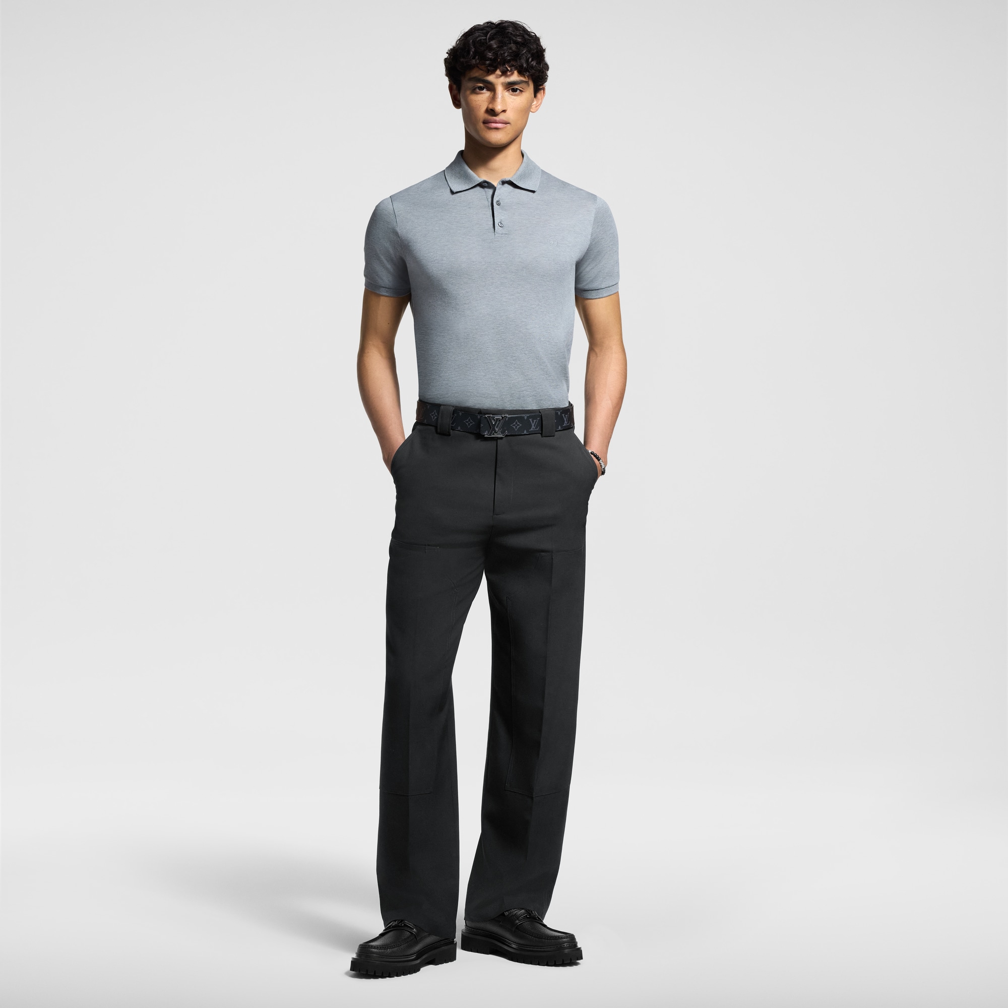 Classic Short-Sleeved Piqué Polo  in Men