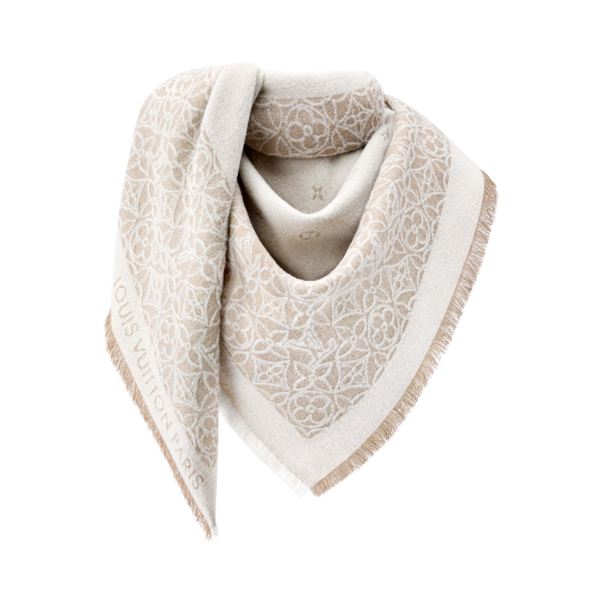 Cloudy Monogram Shawl S00 in Women