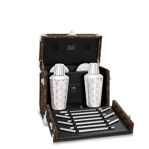 Cocktail Box Monogram Macassar Canvas in Les Extraordinaires's Hardsided Boxes collections by Louis Vuitton (Product zoom)