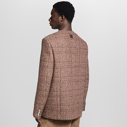 Collarless Tweed Jacket in Men's Ready-to-Wear Blazers and Jackets collections by Louis Vuitton (Product zoom)
