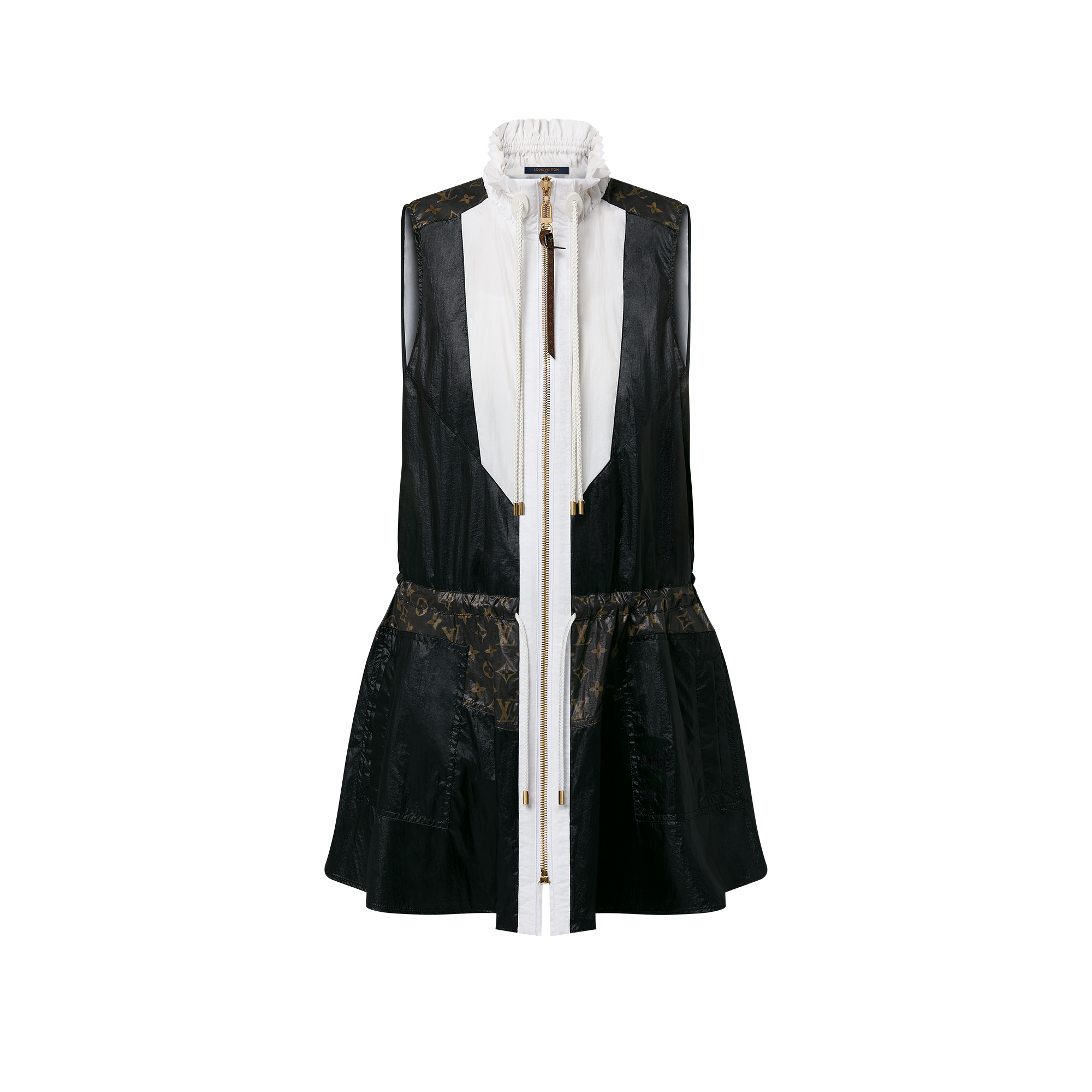 Color-Blocked Drawstring Dress  in Women