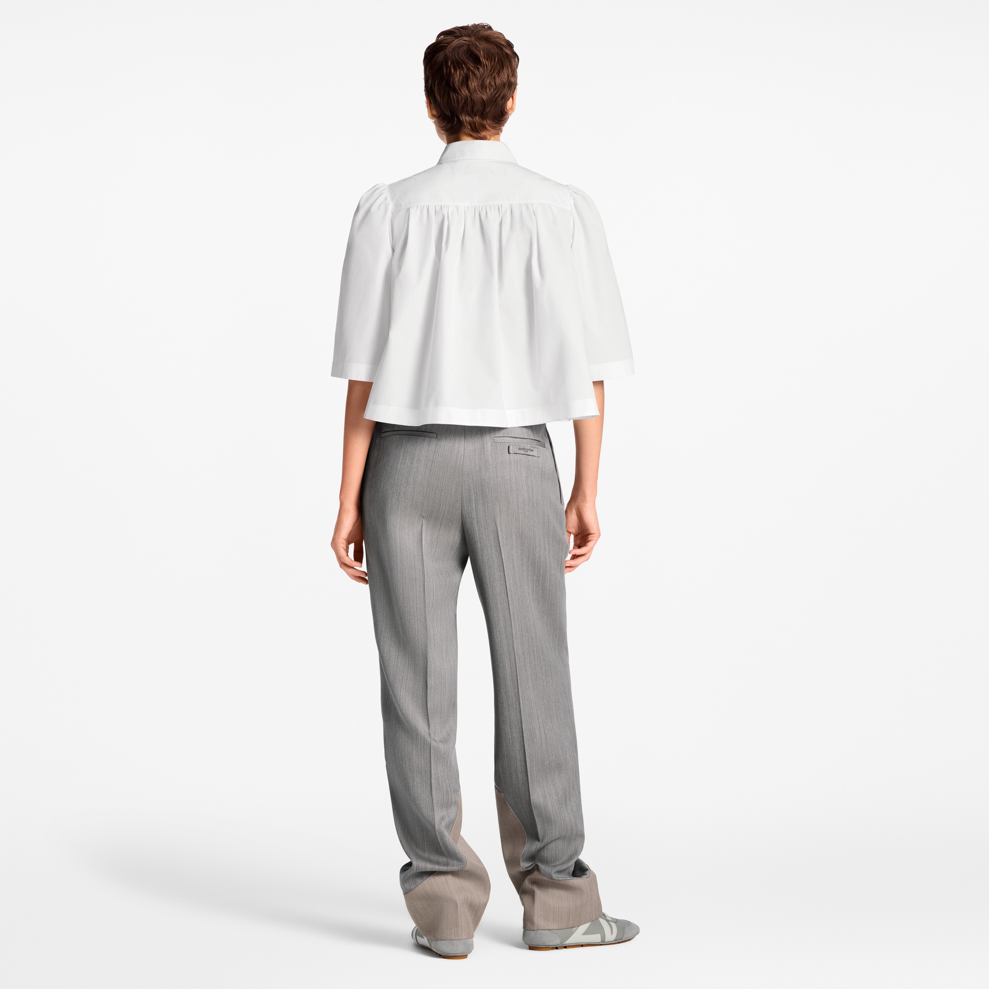 Color-Blocked Tailored Pants  in Women