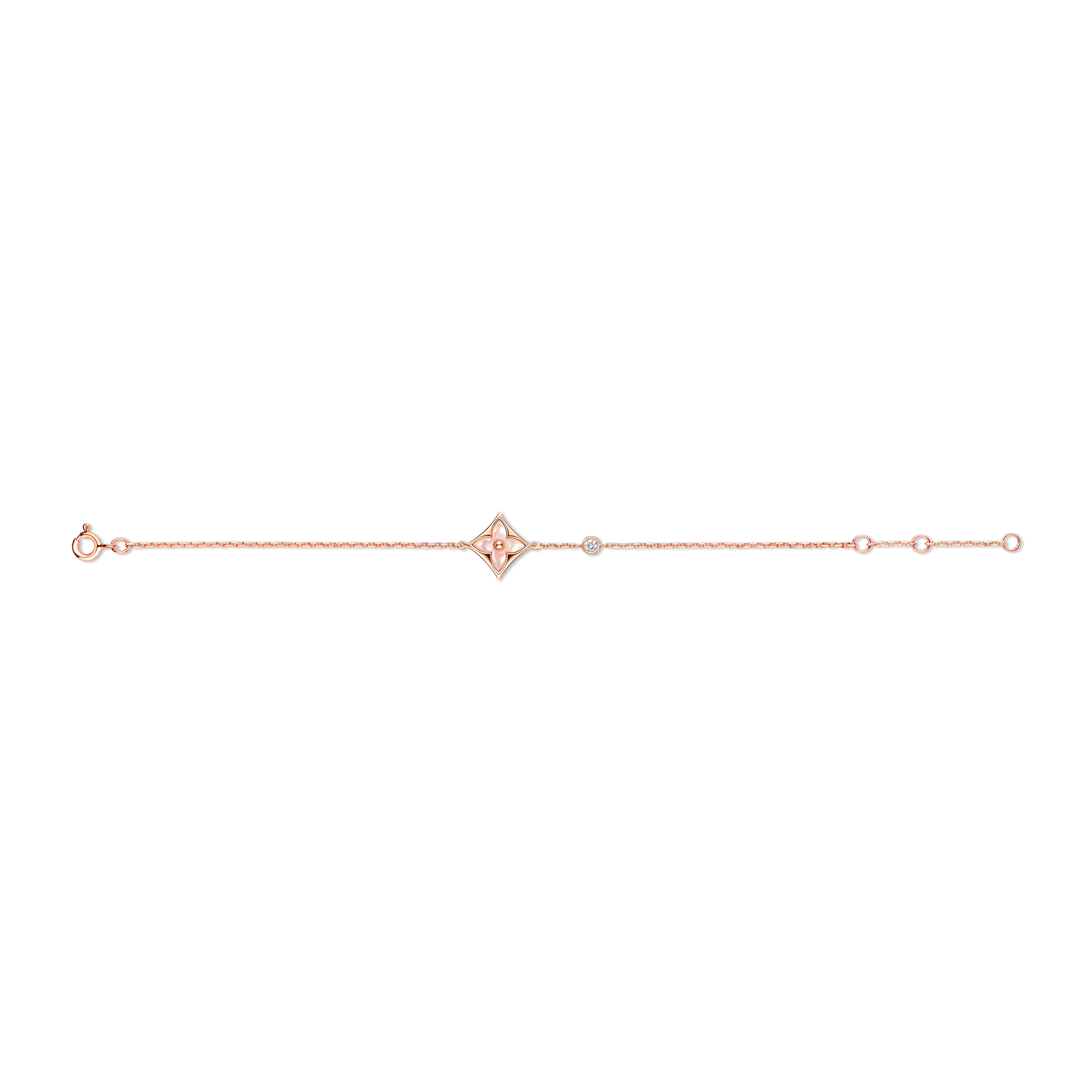 Color Blossom BB Star Bracelet, Pink gold, Pink Mother-of-Pearl and diamond  in Jewellery