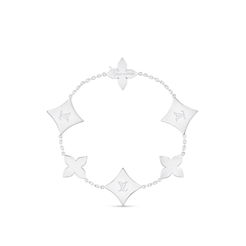 Color Blossom M Star Multi-Motif Bracelet, White Gold, Onyx and Diamonds in Jewellery's Categories Bracelets collections by Louis Vuitton (Product zoom)