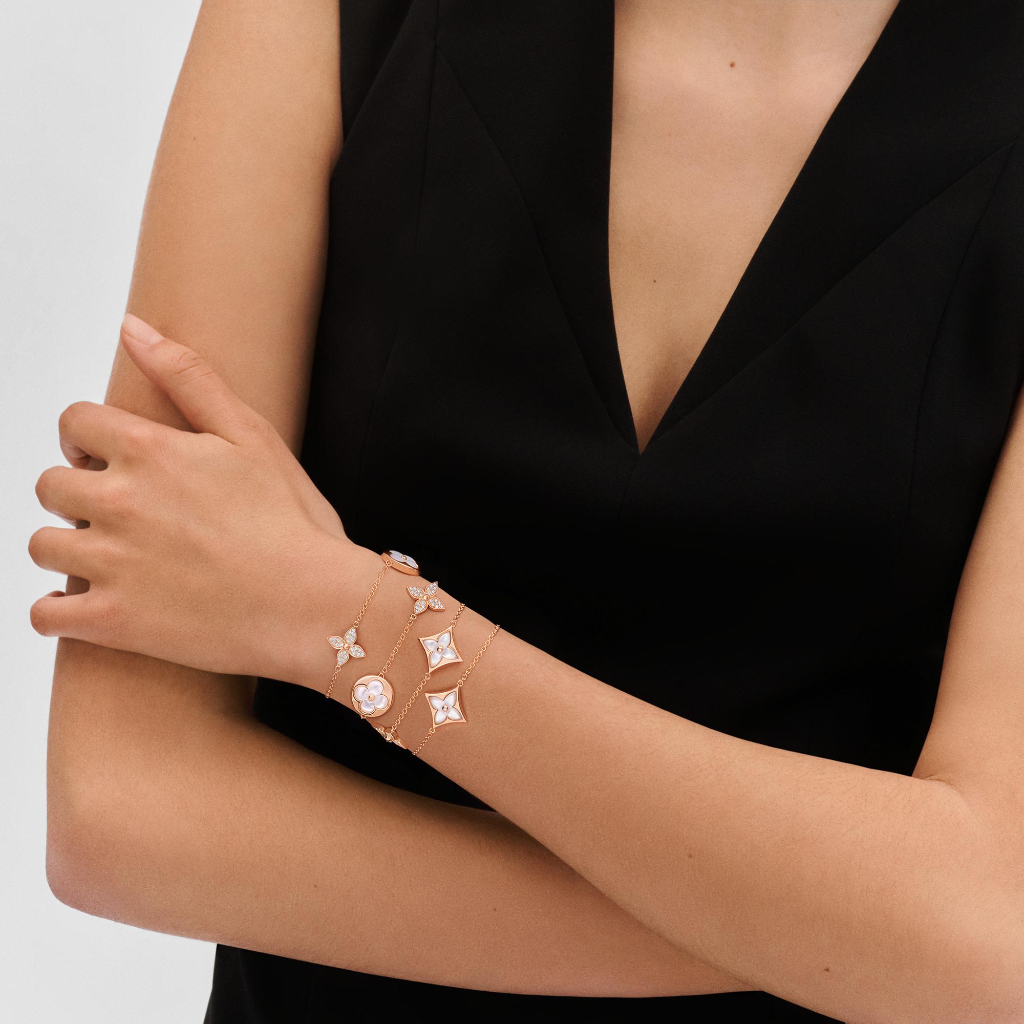 Colour Blossom 13 Motifs Sautoir, Pink Gold, Mother-of-pearll And Diamonds  in Jewellery