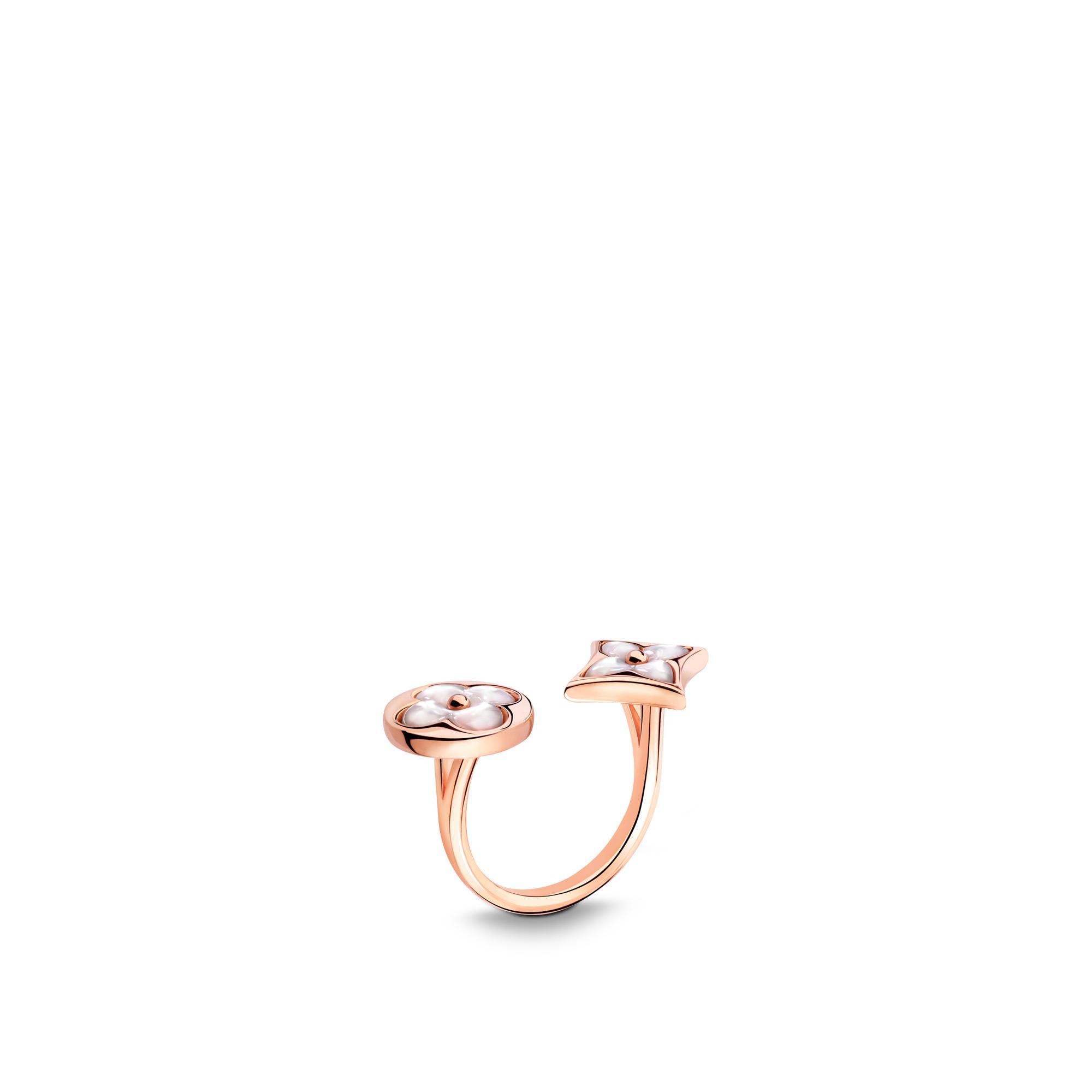 colour Blossom BB Between the finger ring, Pink gold and White Mother of Pearl  in Jewellery