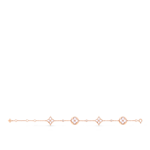 Colour Blossom BB Multi-Motif Bracelet, Pink Gold, White Mother-Of-Pearl and Diamonds in Jewellery's Categories All Fine Jewellery collections by Louis Vuitton (Product zoom)