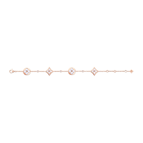 Colour Blossom BB Multi-Motif Bracelet, Pink Gold, White Mother-Of-Pearl and Diamonds in Jewellery's Categories All Fine Jewellery collections by Louis Vuitton (Product zoom)