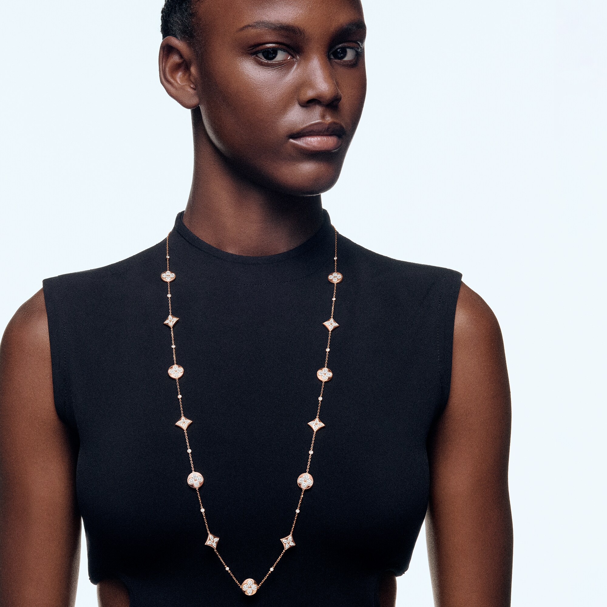 Colour Blossom BB Sautoir, Pink Gold And Diamonds - Jewellery | LOUIS  VUITTON
