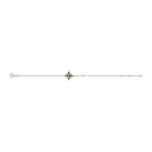 Colour Blossom BB Star Bracelet, Pink Gold, Malachite And Diamond in Jewellery's Categories Bracelets collections by Louis Vuitton (Product zoom)