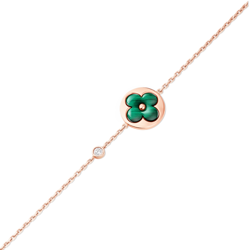 Colour Blossom BB Sun Bracelet, Pink Gold, Malachite And Diamond in Jewellery's Categories All Fine Jewellery collections by Louis Vuitton (Product zoom)