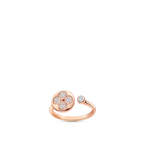 Colour Blossom Mini Sun Ring, Pink Gold And Diamonds in Jewellery's Categories All Fine Jewellery collections by Louis Vuitton (Product zoom)