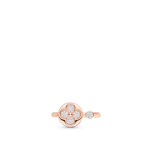 Colour Blossom Mini Sun Ring, Pink Gold And Diamonds in Jewellery's Categories All Fine Jewellery collections by Louis Vuitton (Product zoom)